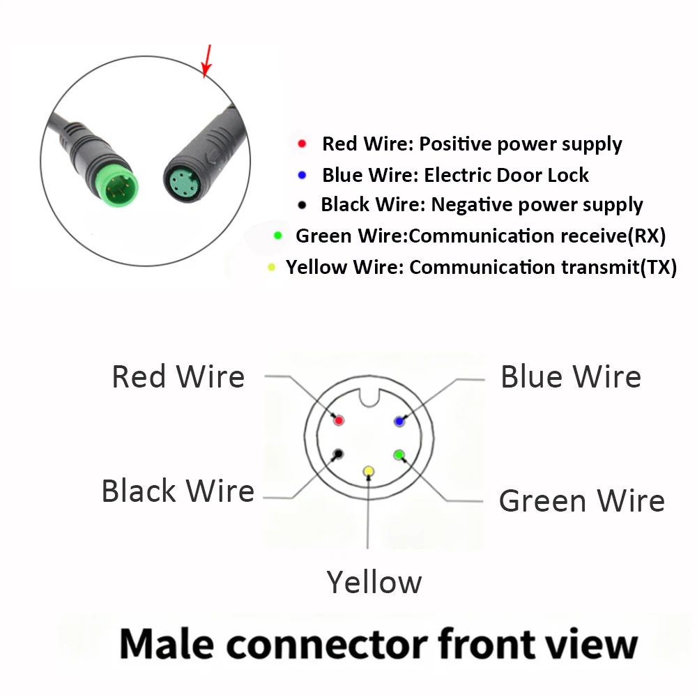 5코어 전기 자전거 컬러 LCD 디스플레이 화면 X1 스쿠터용 방수 대시보드는 24V 36V 48V와 호환됩니다.