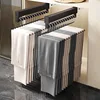Expandable Sliding Pants Rack Aluminum alloy Wardrobe Clothes Rack Wall-mounted Retractable organizer Collapsible Drying Holder 2