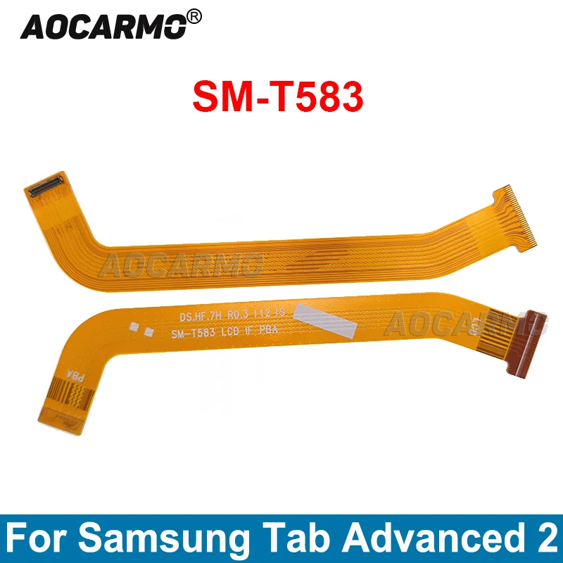 Aocarmo Per Samsung Galaxy Tab Advanced 2 Sm-T583 10.1 ''Tablet Lcd Screen Connector Flex Cable Parti Di Riparazione