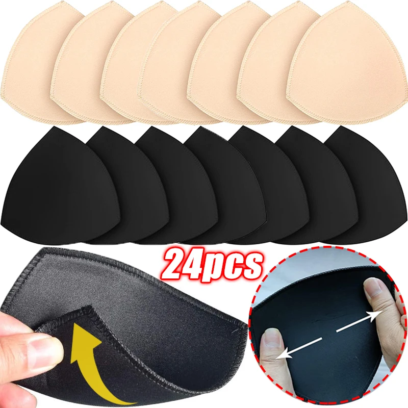 Invisible Triangle Sponge Push Up Bra Pads Set For Women