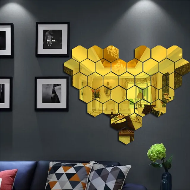 Hexagon Shape Acrylic Mirror 6