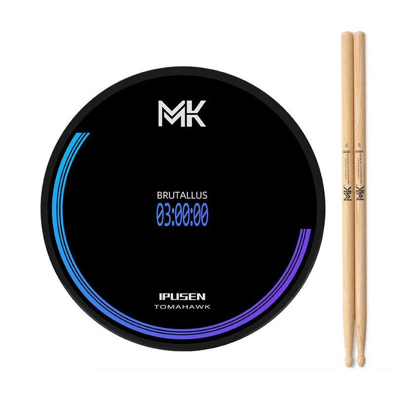 Silicone Silent Drum Pad 12 Inch Professional Drum Set with Drumstick Portable Practice Adults Children Percussion Tool Board