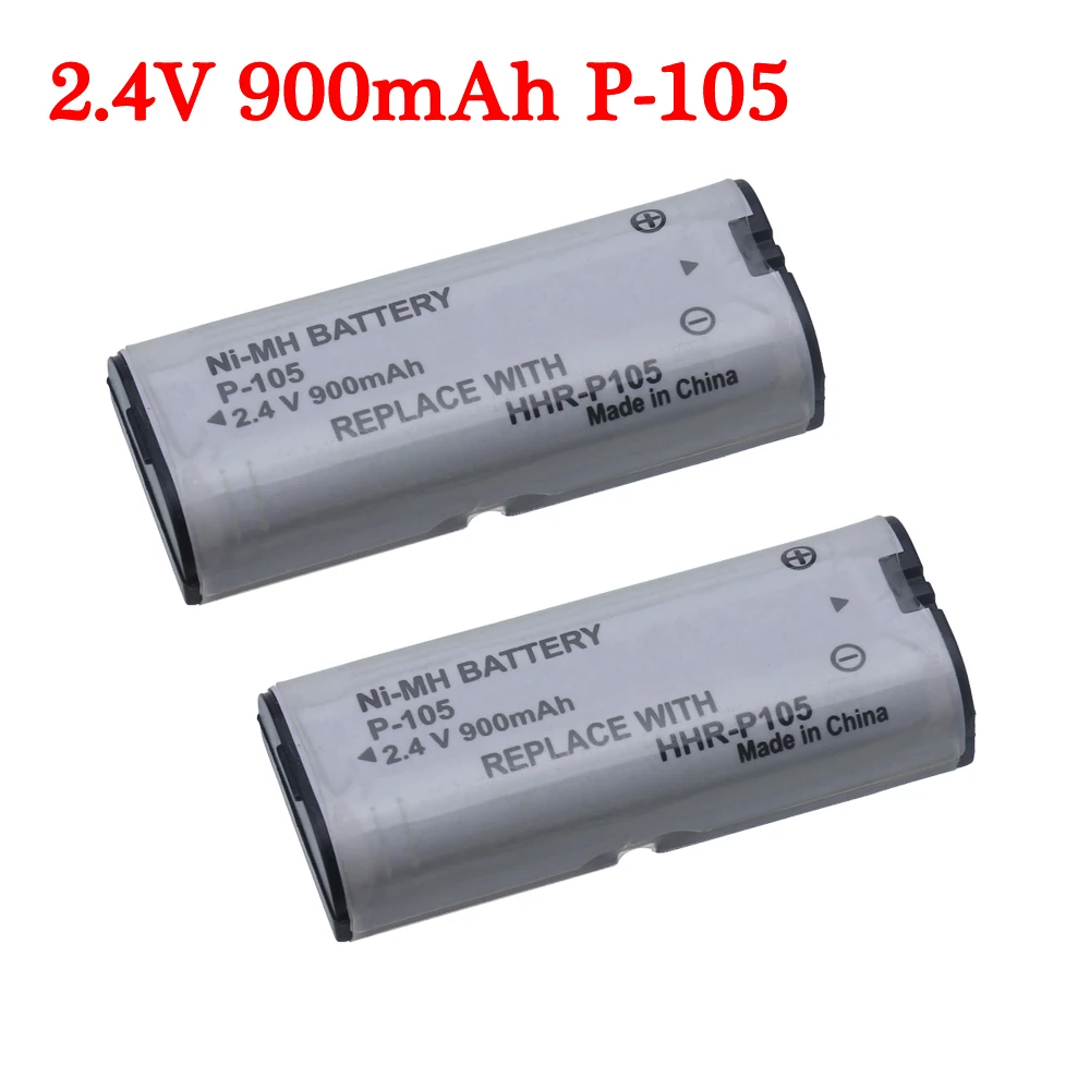 Batteria Ricaricabile Della Batteria Del Telefono Cordless Ni-Mh Di 2.4V 900Mah Per Panasonic Hhr-P105 P105 Hhrp105A Kx242 Batt-105 Kx2421