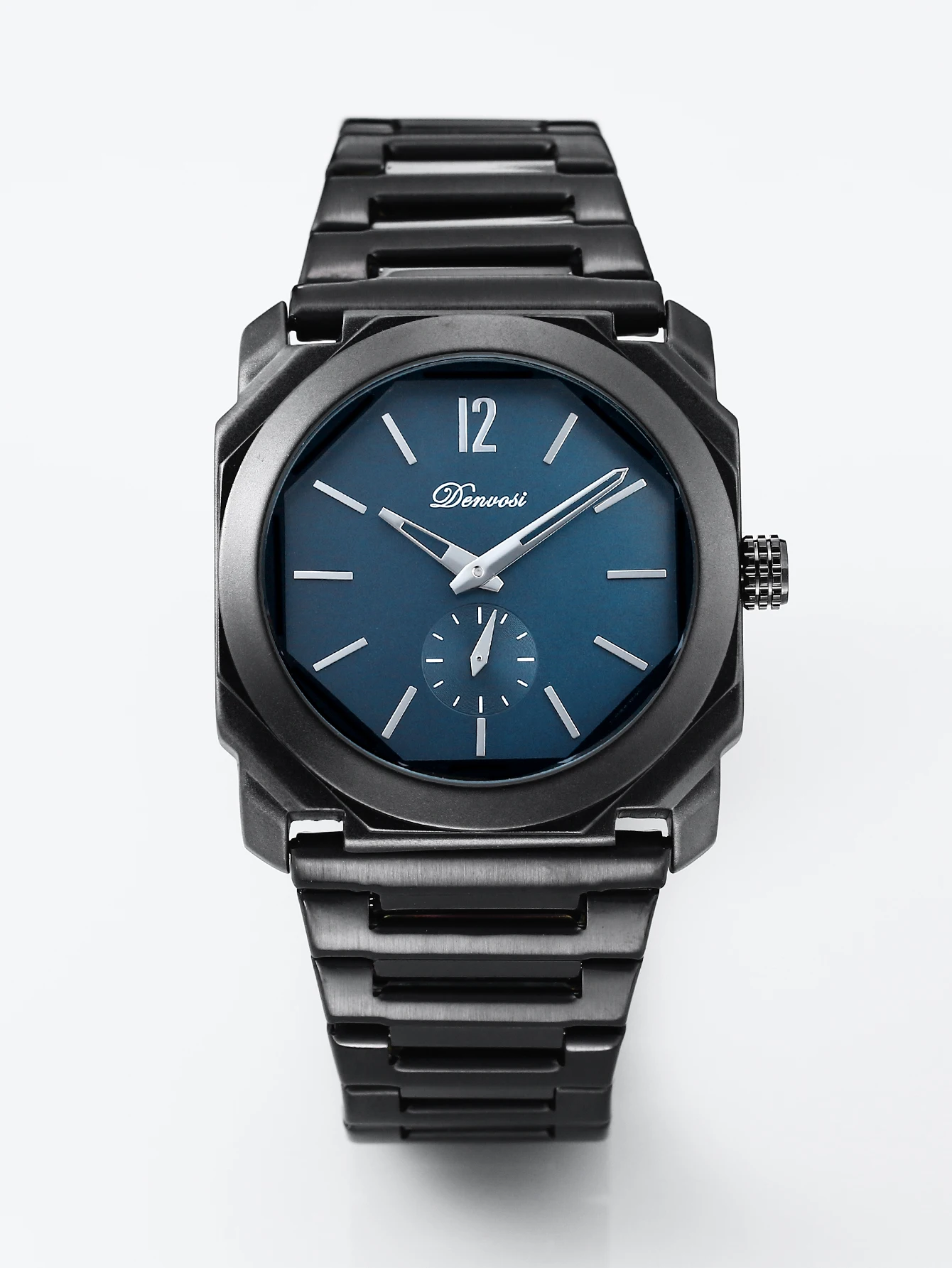 Men's Luxury Octagon Dial Stainless Steel Minimalist Wristwatch