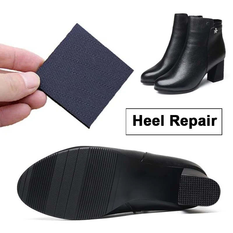 Pair Waterproof,Boot Glue Sole Repair Waterproof,Rubber Sole,Rubber  Sole,Rubber Sole Boots Shoes Anti Slip Front Heel Soles Rubber Mute Soles  Shoes