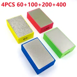 Diamond Hand Polishing Pads for Stone, Marble, and Ceramic Surfaces (4 PCS)