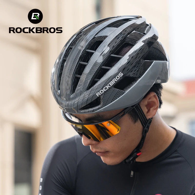 Casque De Vélo ROCKBROS Ultraléger 310g Avec Feu Arrière - Visière Et éclairage Magnétique - NEUF
