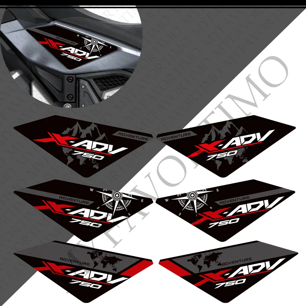 Motorcycle Stickers Decals Protector Tank Pad Kit Knee Wheels Body Fender Shell For Honda X-ADV XADV X ADV 750 2021 - 2024