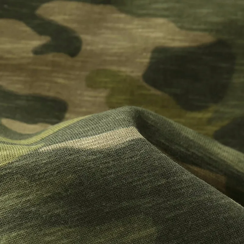 Men's Summer Casual Shorts Camouflage Prints Loose Knee Length Pants Fashion Beach Shorts Comfortable Gym Sports Shorts