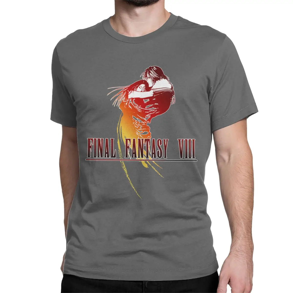 thumbnail image 1 of Camiseta de algodón de Final Fantasy VIII para hombre y mujer, divertida camiseta de manga corta con cuello redondo, talla 6XL, 1 of 7