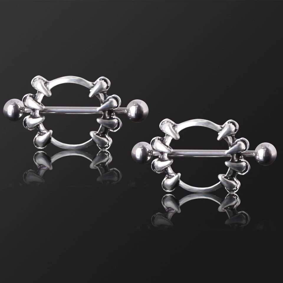 Nipple Piercing Breast Clips Nipple with Sharp Claws Erotic Stimulator
