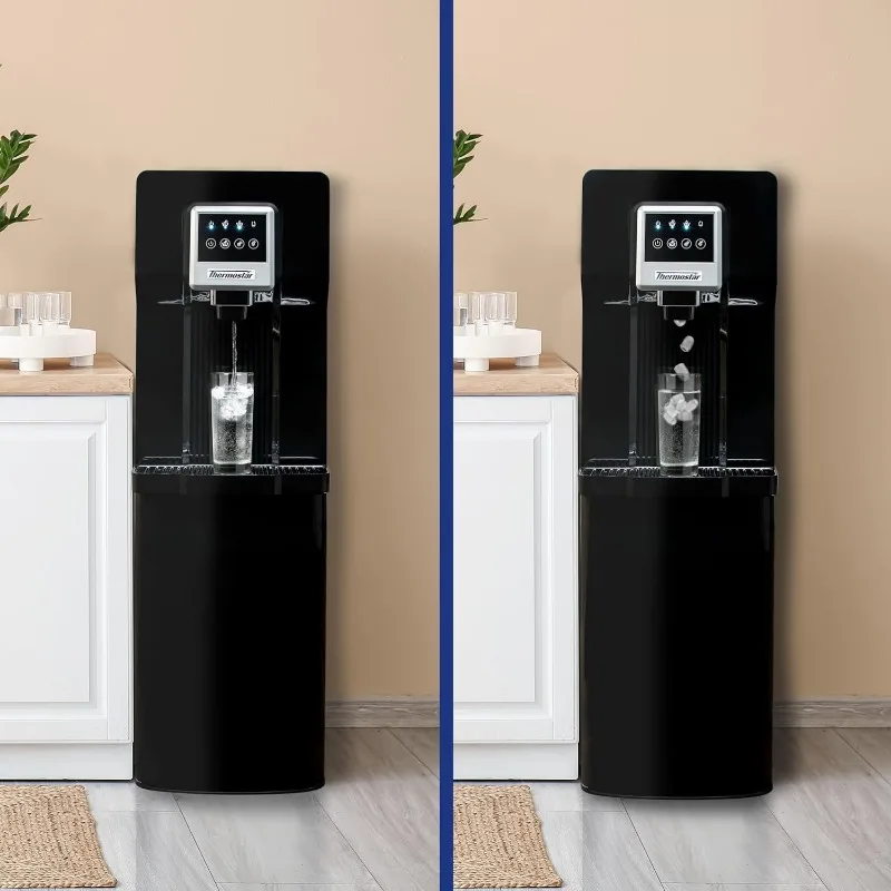 Thermostar Automatic Water and Ice Dispenser, Self-Making Ice Machine and Water Cooling, Bottom Load Water Jug, Black 4
