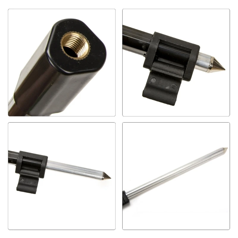 3/5/6 Hole Fishing Rod Holder Bracket with Bandstick Ground Plug Holder Fishing Stand Rod Rest Head Bracket