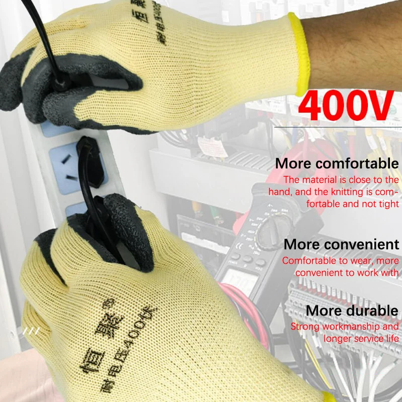 Electrician Work Gloves Protective Tool 400v Insulating Gloves 1