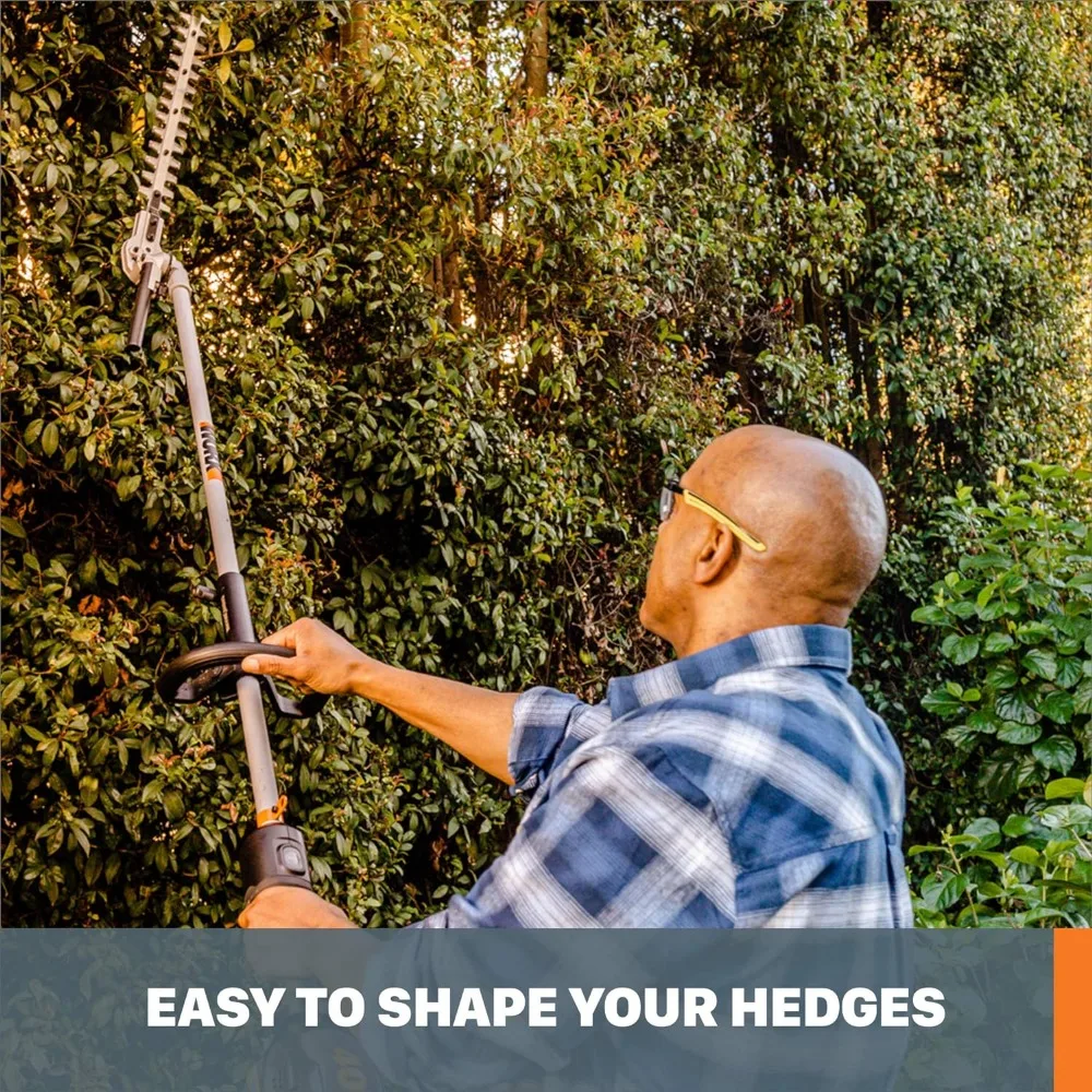 WORX WA0220 40V Nitro Driveshare 17" Universal Hedge Trimmer Attachment 5