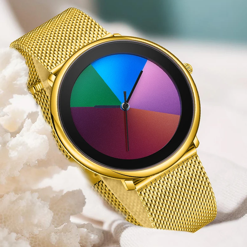 LIGE Elegant Women Watch Top Brand Luxury Ultra Thin Mesh Round Waterproof Watches for Women Fashion Bracelet Quartz Wristwatch