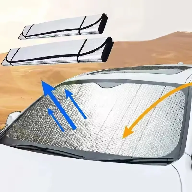 Parasole Anteriore e Posteriore per Auto, Protezione Solare Estiva per Parabrezza, Isolamento Termico, Parasole per Finestrini, Protezione Solare per Interni Auto