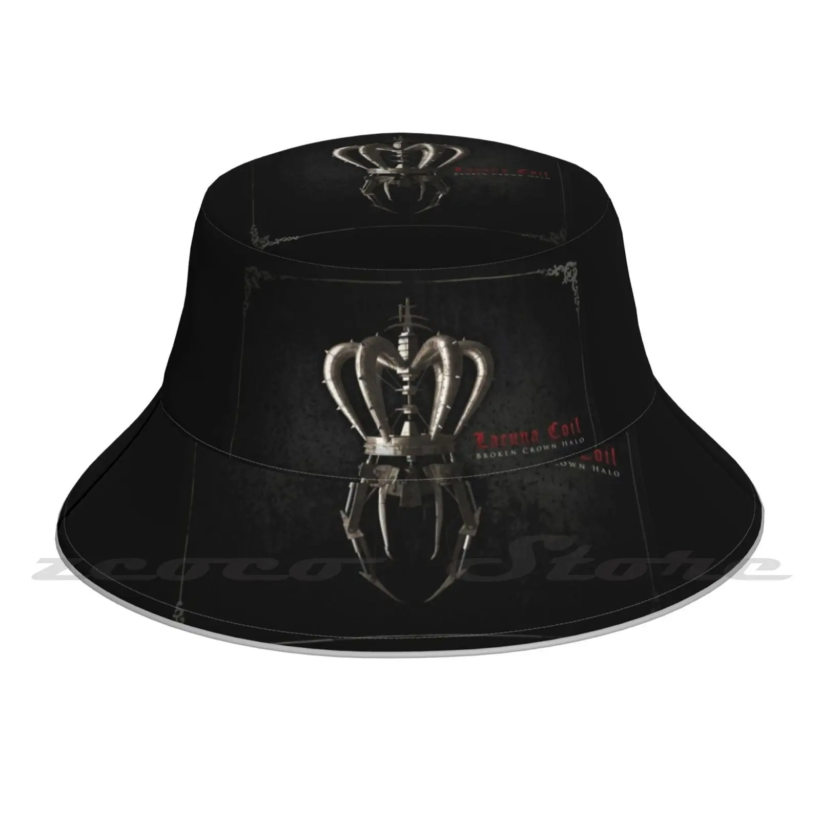 

Lacuna Coil Broken Crown Cap Diy Light Foldable Sunshade Fashion Fisherman Hat Lacuna Coil Lacunacoil Lacuna Coil