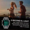 Hearkent Pedometer Sport Watches Step Counter Watch Women Digital Watches Calories Mile Stopwatch Countdown for Walking Tracker 4