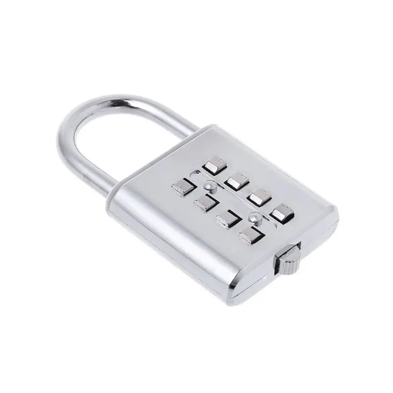 

Y1UB Weatherproof Padlocks 4 Digit Code Password Lock Portable Luggage Security Lock