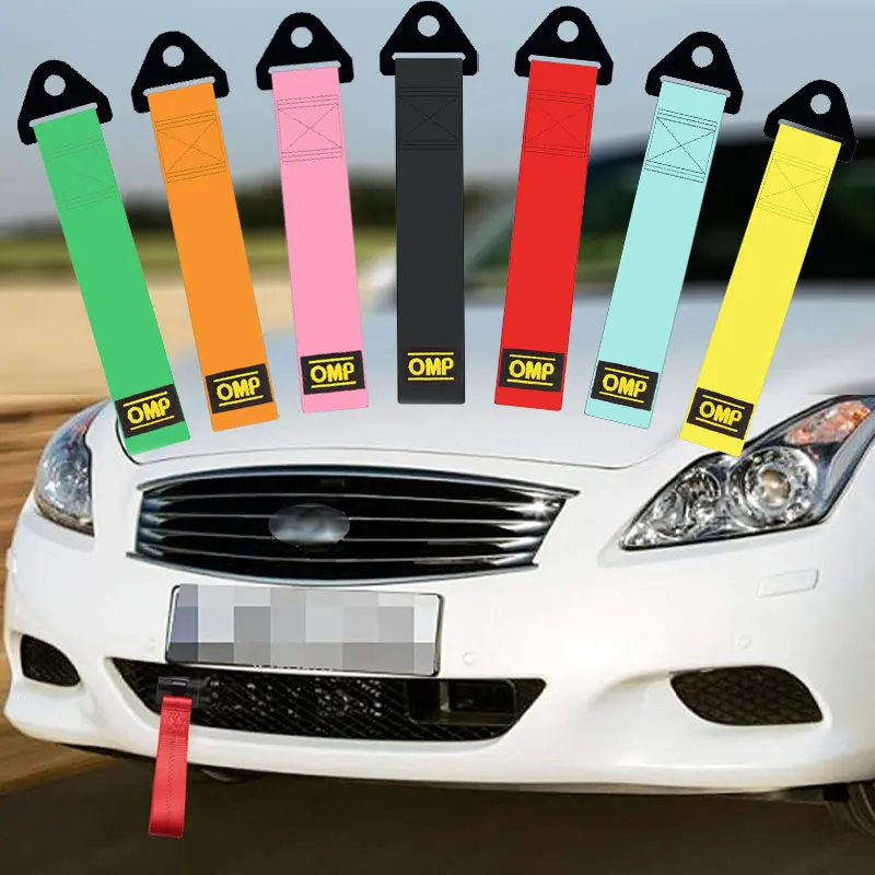 

Universal High-Strength Nylon Tow Strap Car Racing Tow Ropes Auto Trailer Ropes Bumper Trailer Strap Max 2T Nylon Tow Strap