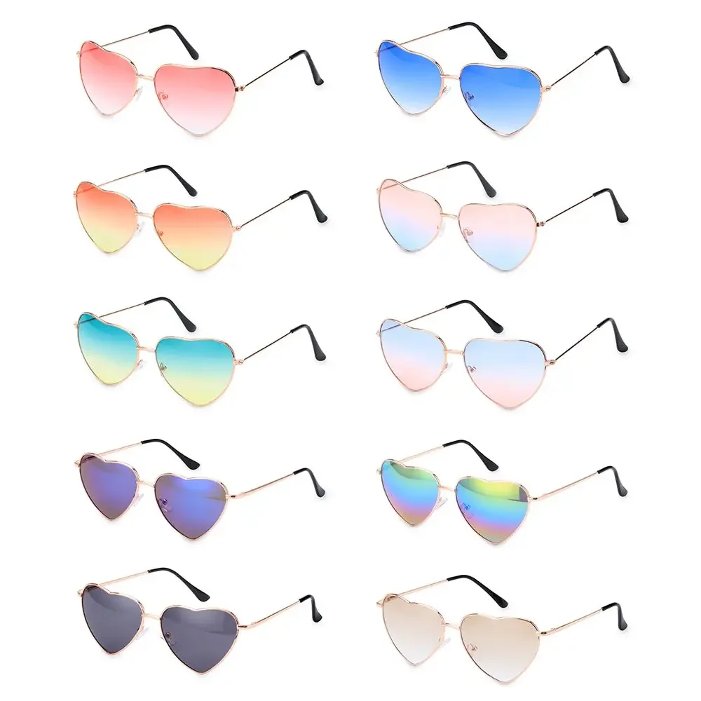 

2023 Vintage Heart Sunglasses Women Brand Designer Candy Color Gradient Sun Glasses Outdoor Goggles Party Oculos De Sol