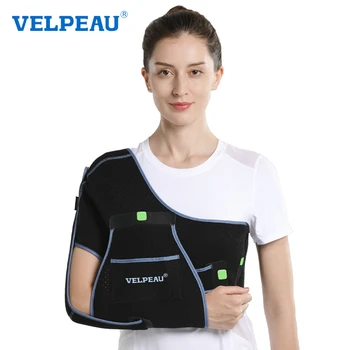 VELPEAU Arm Sling for Elbow Injury, Forearm Fracture and Shoulder Dislocation, Breathable Shoulder Immobilizer Fits Both Arms
