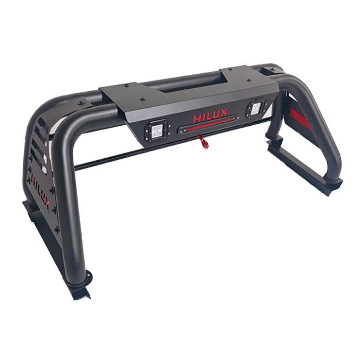 Universal Brake Light Roll Cage Pickup Truck Accessories Manganese steel Sports Bar Roll Bar for Hilux Dodge Ram Isuzu Dmax