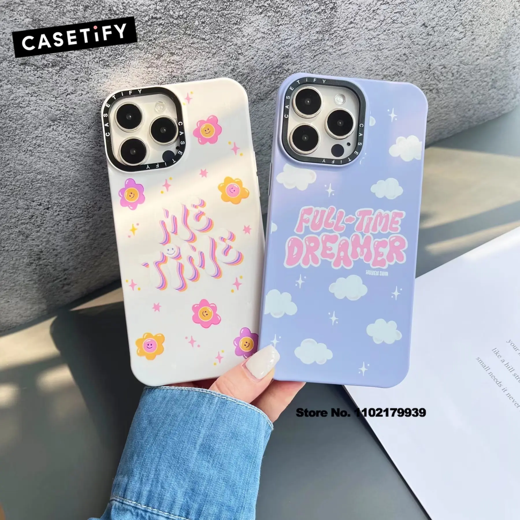 Casetify Ins Korean Label Sticker Phone Cases For Iphone 14 12 11 Pro