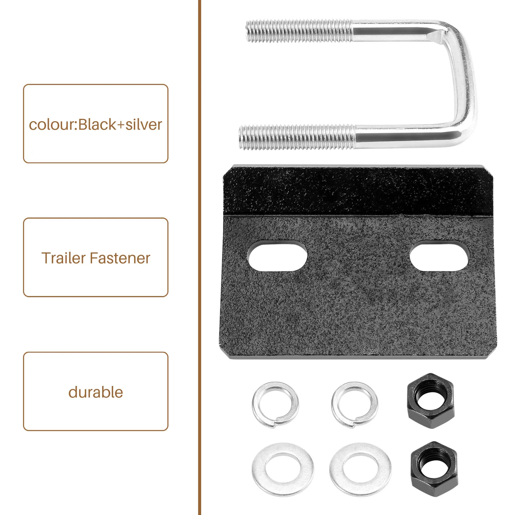 프리미엄 히치 강화제 안티 래틀 안정제 강철 헤비 듀티 녹 방지 견인 클램프 2인치