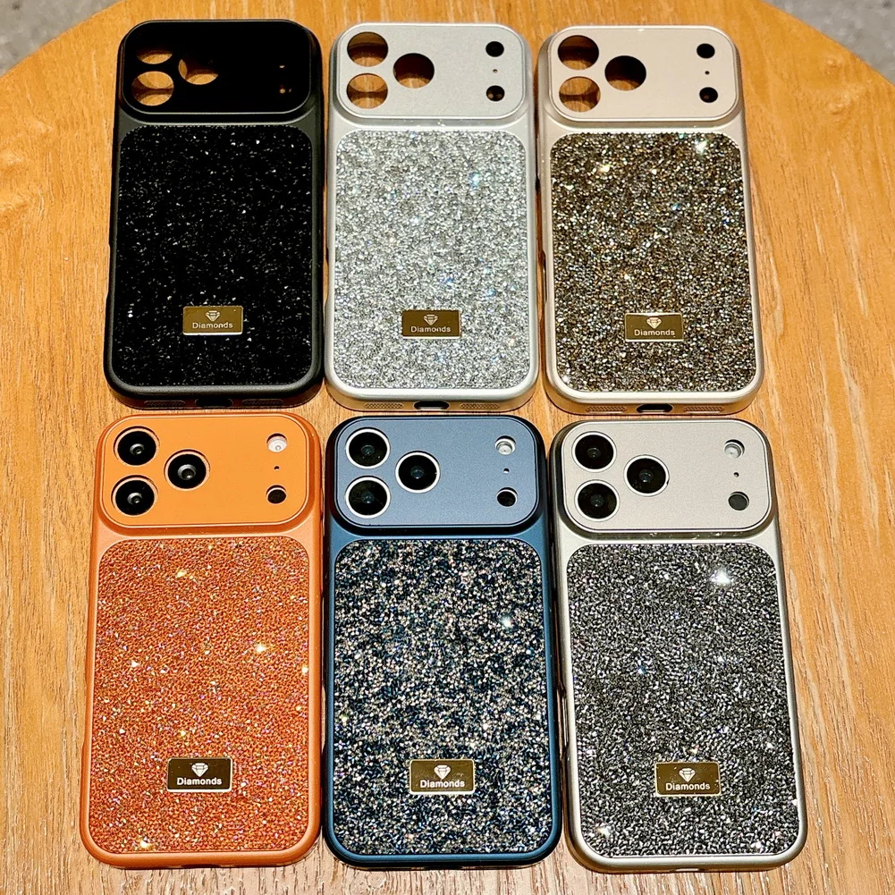 Luxury Bling Diamond Rhinestone Phone Case with Full Camera Protection