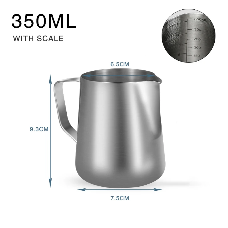 Coffee Milk Frothing Pitcher Stainless Steel Espresso Steaming Barista Latte thumbnail 2