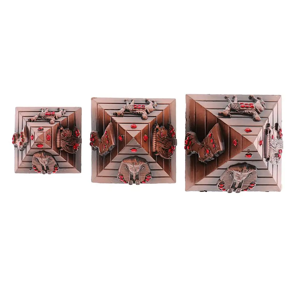 3 / Set of Egyptian Pyramids Architectural Souvenir Keepsake 3 / Set of Egyptian Pyramids Architectural Souvenir Keepsake