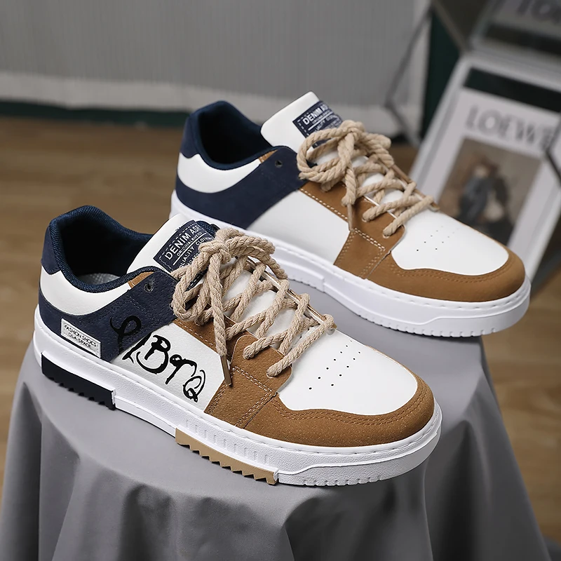Men's shoes Spring and Autumn new board shoes breathable casual shoes Korean version of all trend sports youth flat shoes 3