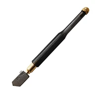 TC-90 Glass Cutter Diamond Cutter Head Steel Blade Straight Cutting Self-oiling 2-8mm Anti-skid Handle for Manual Tool Cutting 2