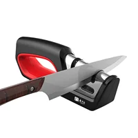 Feriales 4-in-1 Profi Messerschärfer – Messerschleifer für Scheren & gezackte Klingen – Diamant, Wolframstahl & Keramik Schärfer Schwarz 1