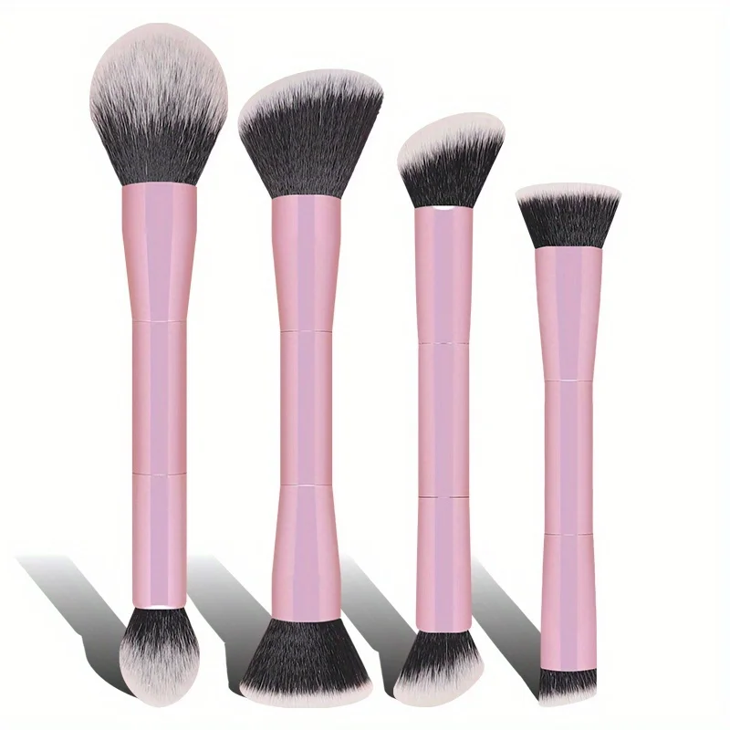 Professionelles Doppelseitiges Rouge- Und Puderpinsel-set_voghion.com