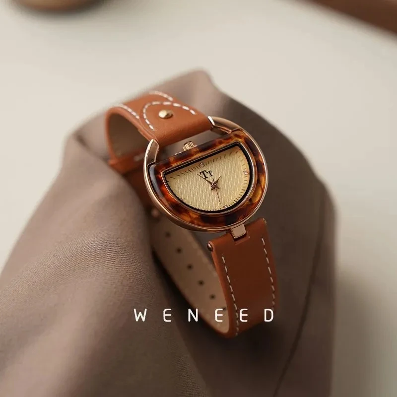 Fashionable Elegant Retro High-End Simple Quartz Watch Ladies Girls Gift Ladies Accessories Relojes Para Damas