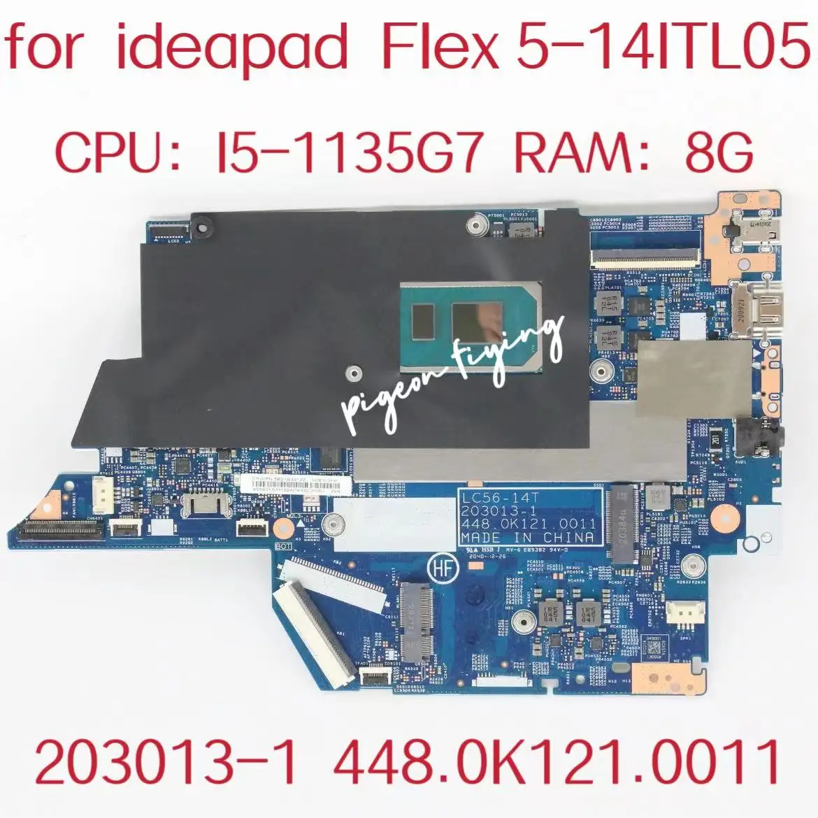 Mainboard 203013 1 untuk lenovo ideapad flex 5 14itl05 cpu motherboard