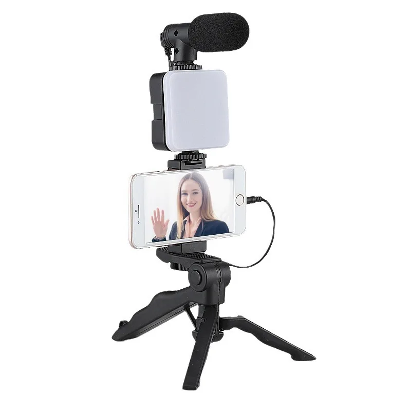 Mobile Video Production Kit Multi-functional Mobile Phone Fill Light Stand Live Desktop Tripod Stand