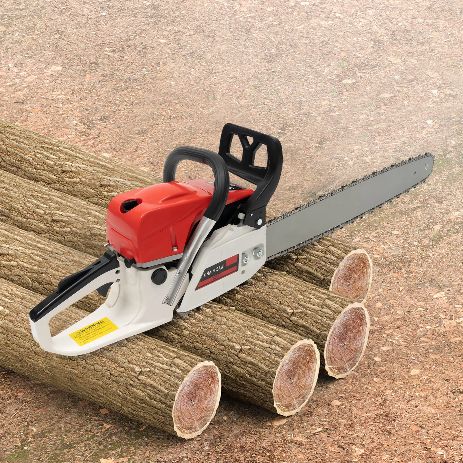 22 inch 52cc 7500rpm Gasoline Chainsaw Single Cylinder Air-cooled 2-Stroke 2kw Chainsaw Gas Sawing Cutting Wood/gardening electric chainsaw