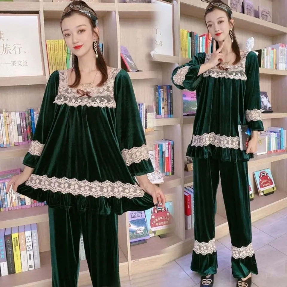 2022 Spring New Fashion Pajamas Women Suits Loose Fashion Pajamas Homewear Sets Euro-America Style Fashion Clothes Boutique