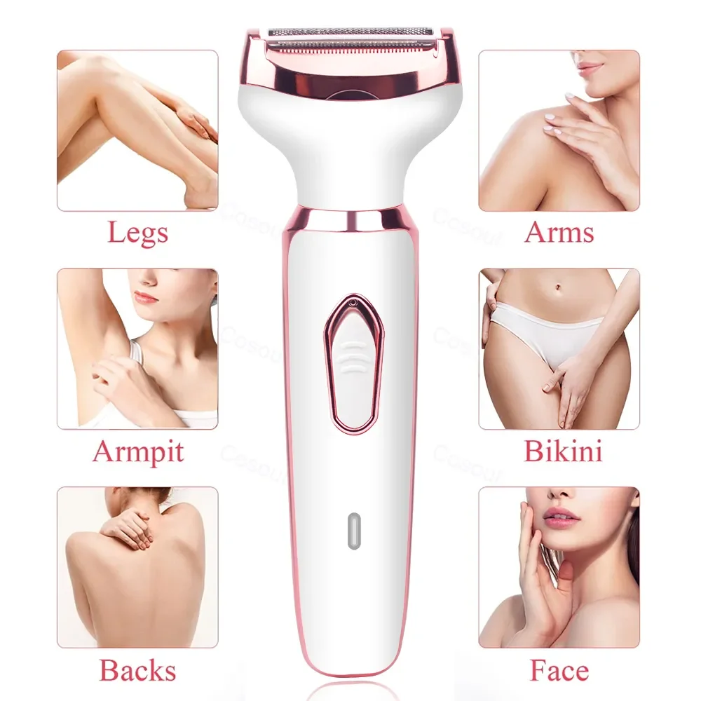 4 in 1 Women Body Hair Removal Shaver Trimmer Epilator Underarm Hair Leg Pubic Sensitive Area,electric shaver,body hair trimmer,hair removal epilator