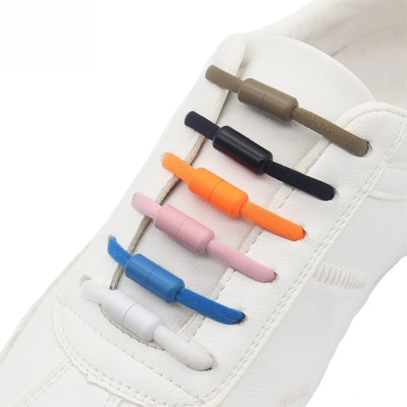 Elastic No-Tie Metal Lock Shoelaces