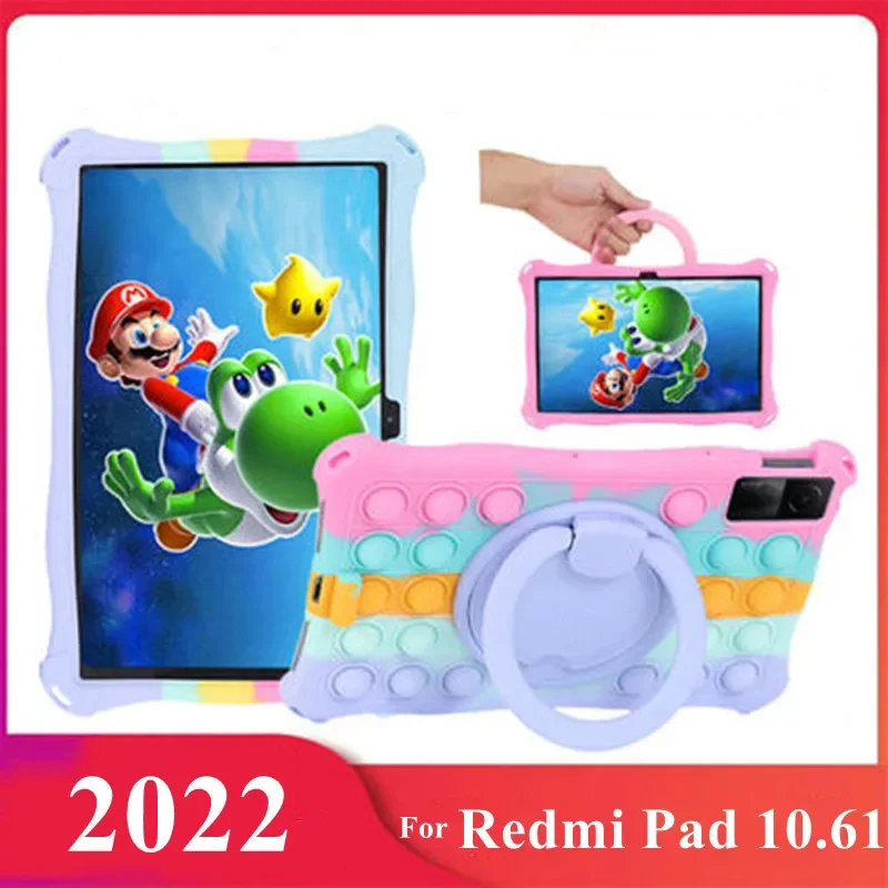 Custodia Morbida In Silicone A Bolle Per Redmi Pad 10.61 2022 Xiaomi Mi Redmi Pad Tablet Custodia Per Bambini Per Xiaomi Redmi Pad 10.61 "2022 Funda
