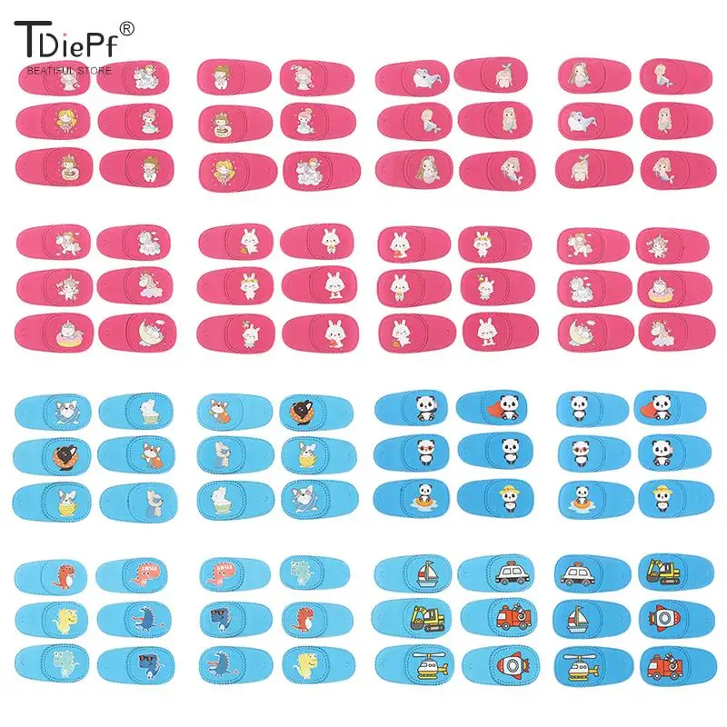 

6 шт., детские медицинские пластыри на окклюзии для глаз