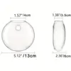 Wall Hanging Semi-circular Glass Flower Vase Plant Hydroponic Terrarium Wall Fish Tank Aquarium Container Home Decor 4