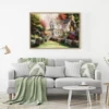 70cm*50cm 1000pcs Rustic Villa Jigsaw Puzzle Adult Stress Relief Beautiful Landscape Painting Puzzle Home Wall Decor 6