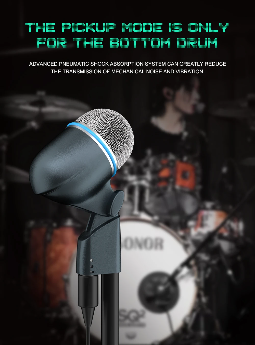 Drum Microphone BETA 56A 52A 57A Musical Instruments Mic For Band DJ Stage Instrumental Performance Recording Live