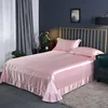 High-end Mulberry Silk Bed Sheet and Pillowcase or Only A Bedsheet Luxury Stain Silky Bed Sheet Set Queen Beautify Skin Bedsheet 1